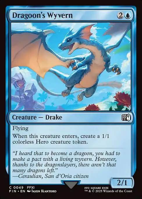 MtG Final Fantasy Common Dragoon's Wyvern #49