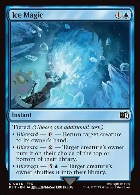 MtG Final Fantasy Common Foil Ice Magic #56