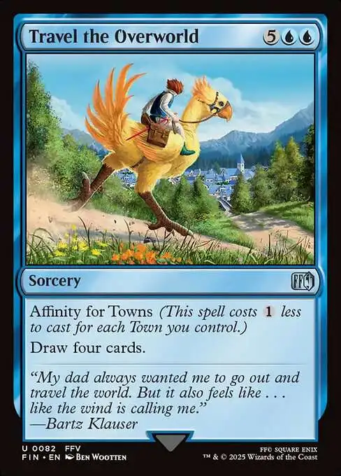 MtG Final Fantasy Uncommon FOIL Travel the Overworld #82