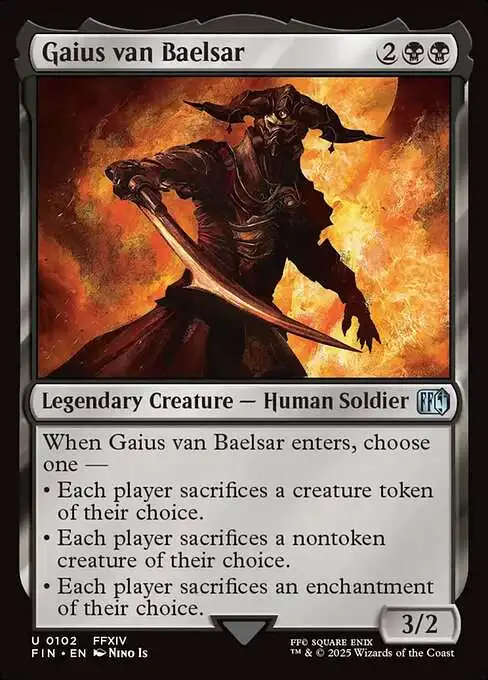 MtG Final Fantasy Uncommon Foil Gaius van Baelsar #102