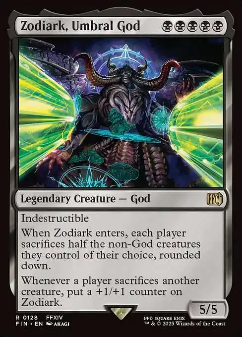 MtG Final Fantasy Rare Zodiark, Umbral God #128