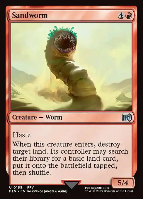 MtG Final Fantasy Uncommon Sandworm #155