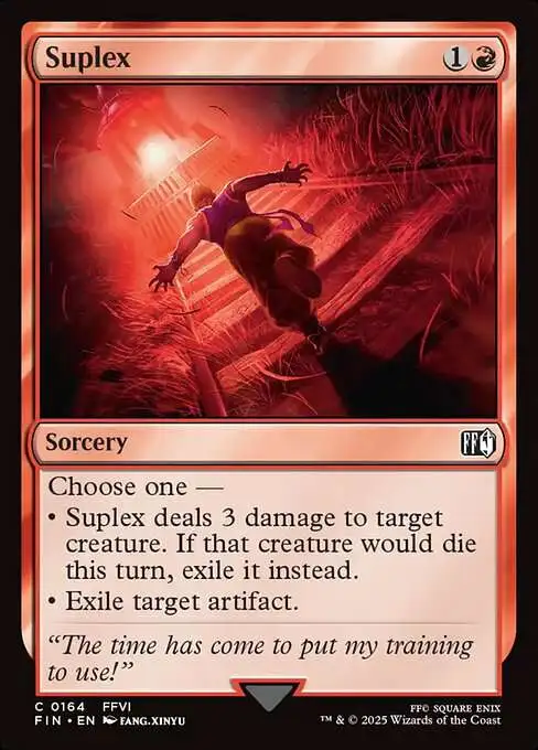 MtG Final Fantasy Common FOIL Suplex #164
