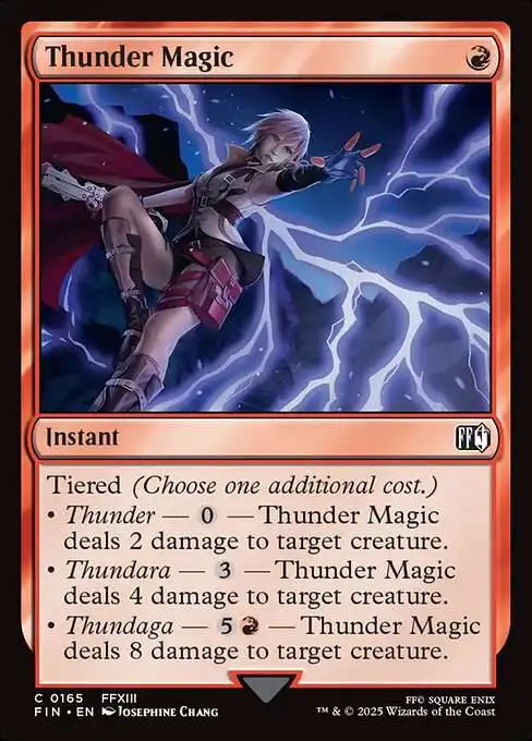 Magic The Gathering Final Fantasy Single Card Common Thunder
