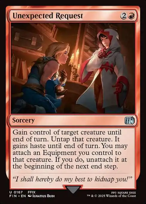 Magic The Gathering Final Fantasy Single Card Uncommon Unexpected Request  167 FOIL - ToyWiz