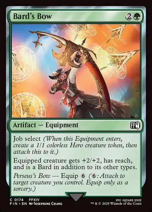 MtG Final Fantasy Common FOIL Bard's Bow #174