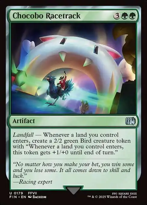 MtG Final Fantasy Uncommon Chocobo Racetrack #179