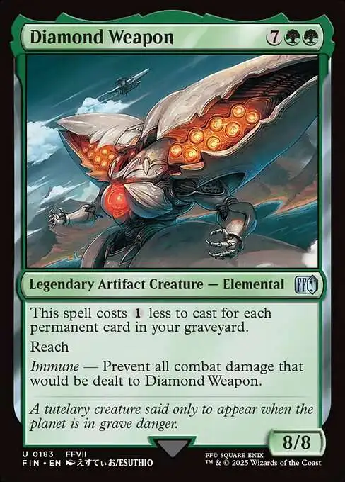 MtG Final Fantasy Uncommon Diamond Weapon #183