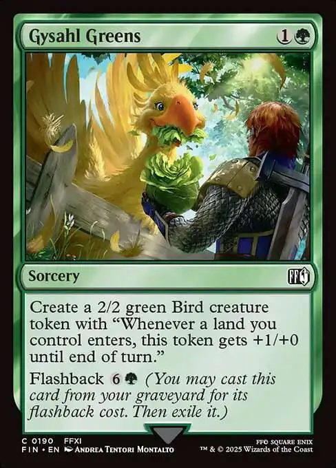 MtG Final Fantasy Common Gysahl Greens #190