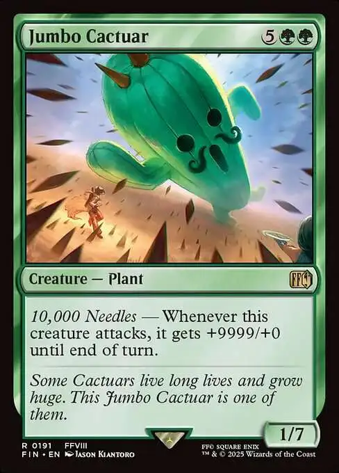 MtG Final Fantasy Rare Jumbo Cactuar #191