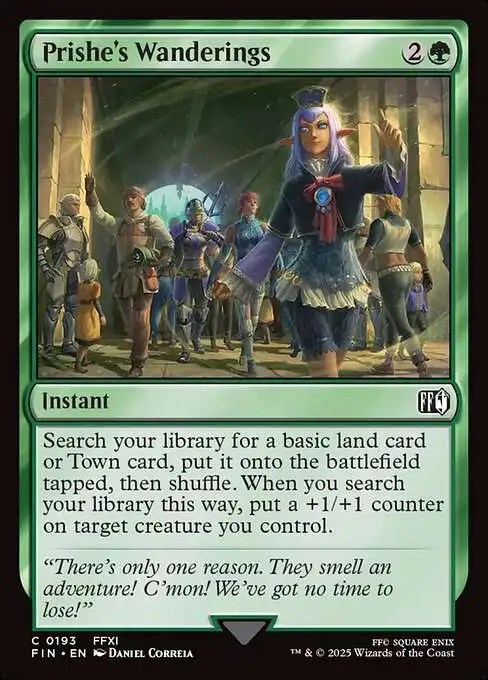 MtG Final Fantasy Common FOIL Prishe's Wanderings #193