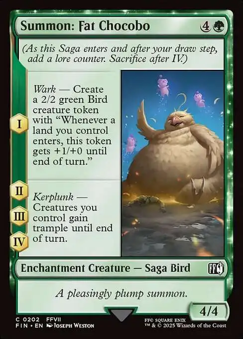 final fantasy mtg bird Magic The Gathering Commander Deck - Chocobo - Bant Blue Green White - EDH cEDH - 100 Card - Custom Deck Whenever a land you control enters Magic The Gathering Final Fantasy