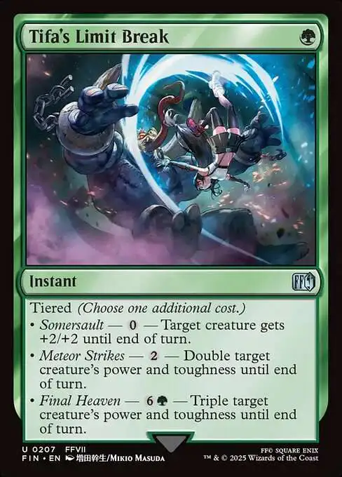 MtG Final Fantasy Uncommon Tifa's Limit Break #207