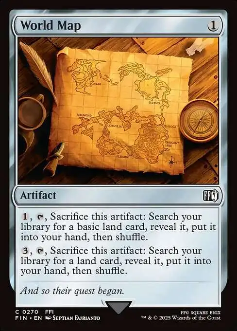 MtG Final Fantasy Common World Map #270