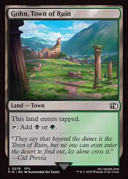 final fantasy mtg town lands Midgar, City of Mako (Borderless) [FINAL FANTASY]
