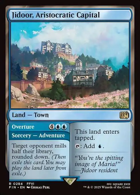 MtG Final Fantasy Rare Jidoor, Aristocratic Capital // Overture #284
