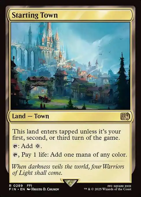 MtG Final Fantasy Rare Starting Town #289