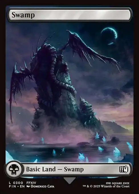 MtG Final Fantasy Common FOIL Swamp #300