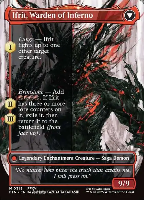 MTG イフリート/Ifrit【Foil】 MTG - Summon: G.F. Ifrit FOIL - Final Fantasy | eBay