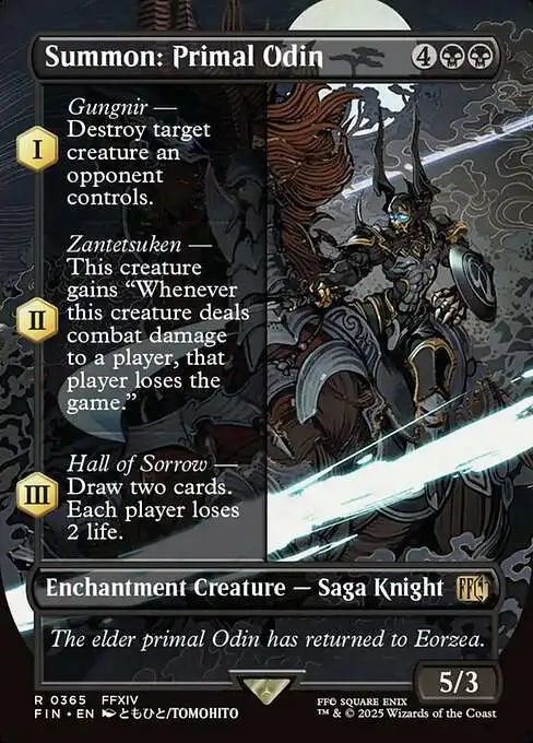 MTG FF ヒルディブランド・マンダヴィル 拡張アート foil FFXIV Hildibrand card from MTG : r/ffxiv
