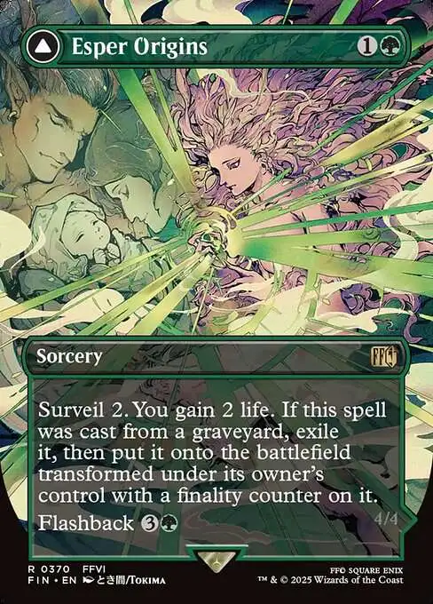 MtG Final Fantasy Rare Esper Origins // Summon: Esper Maduin #370 [Borderless Alternate Art]