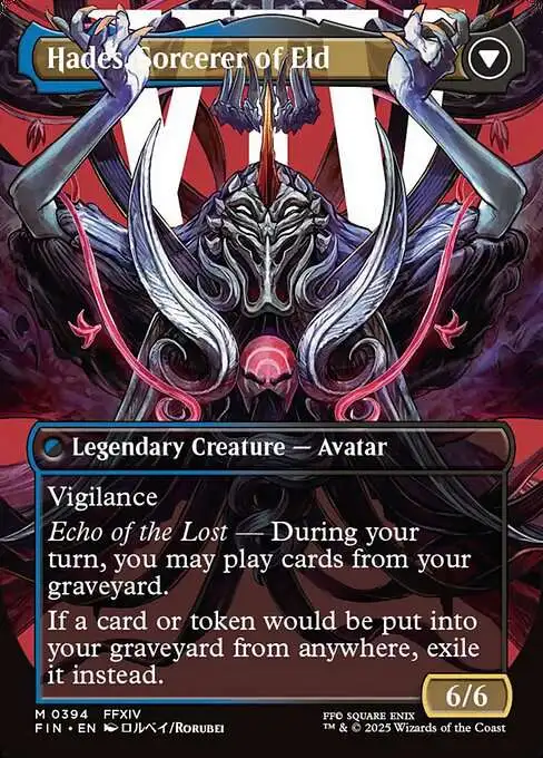 Magic The Gathering Final Fantasy Single Card Mythic Rare Emet-Selch, Unsundered Hades, Sorcerer of Eld 394 Borderless Alternate Art - ToyWiz Magic The Gathering Final Fantasy Single Card Mythic Rare Emet-Selch, Unsundered Hades, Sorcerer of Eld 394 Borderless Alternate Art - ToyWiz