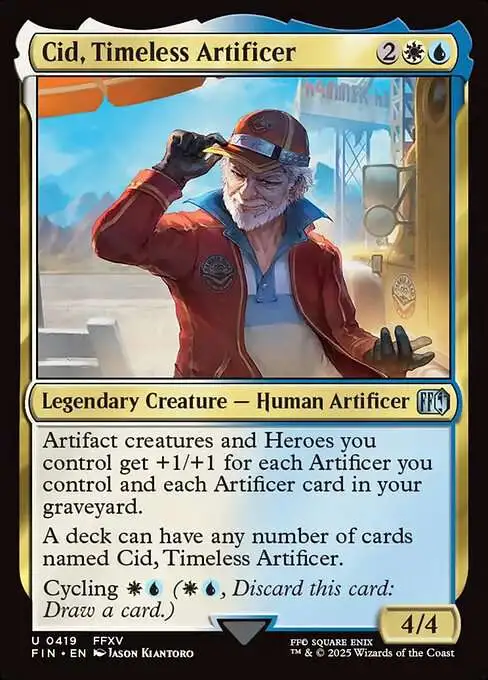 Magic The Gathering Final Fantasy Single Card Uncommon Cid, Timeless  Artificer 419 Alternate Art - ToyWiz