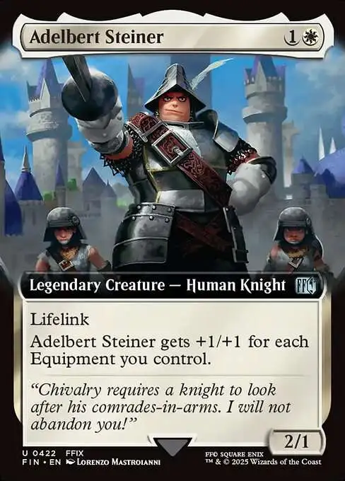 MtG Final Fantasy Uncommon Adelbert Steiner #422 [Extended Art]