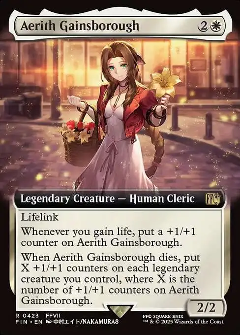 MtG Final Fantasy Rare Aerith Gainsborough #423 [Extended Art]