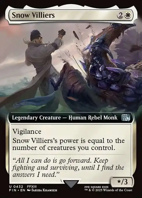 MtG Final Fantasy Uncommon Snow Villiers #432 [Extended Art]