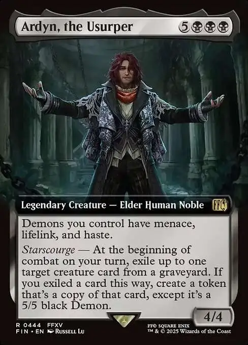 Magic The Gathering Final Fantasy Single Card Rare Ardyn, the Usurper 444 Extended Art FOIL - ToyWiz Magic The Gathering Final Fantasy Single Card Rare Ardyn, the Usurper 444 Extended Art FOIL - ToyWiz