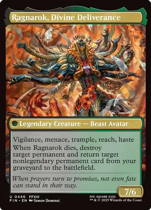 Magic The Gathering Final Fantasy Single Card Uncommon Ragnarok
