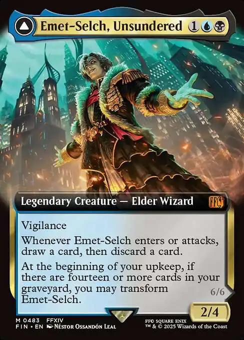Magic The Gathering Final Fantasy Single Card Mythic Rare Emet-Selch,  Unsundered Hades, Sorcerer of Eld 483 Extended Art - ToyWiz