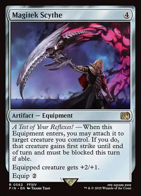 Magic The Gathering Final Fantasy Single Card Rare Magitek Scythe 562 Starter  Kit - ToyWiz