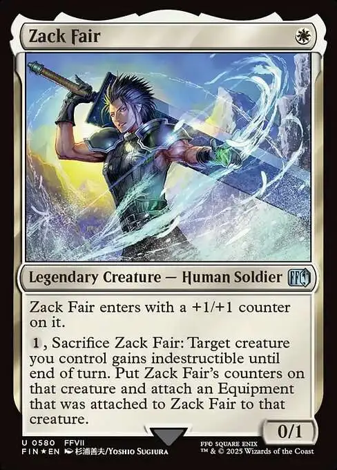 Magic The Gathering Final Fantasy Single Card Uncommon Zack Fair