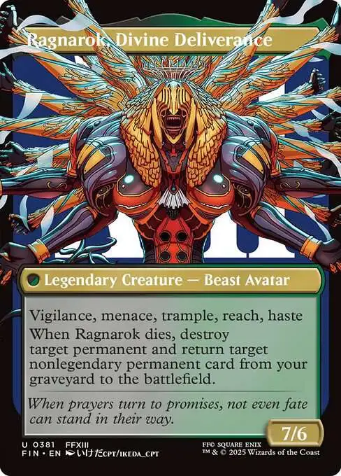 Magic The Gathering Final Fantasy Single Card Uncommon Ragnarok