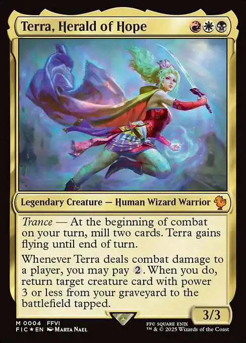 Magic The Gathering Final Fantasy Commander Single Card Mythic Rare Terra,  Herald of Hope 4 - ToyWiz