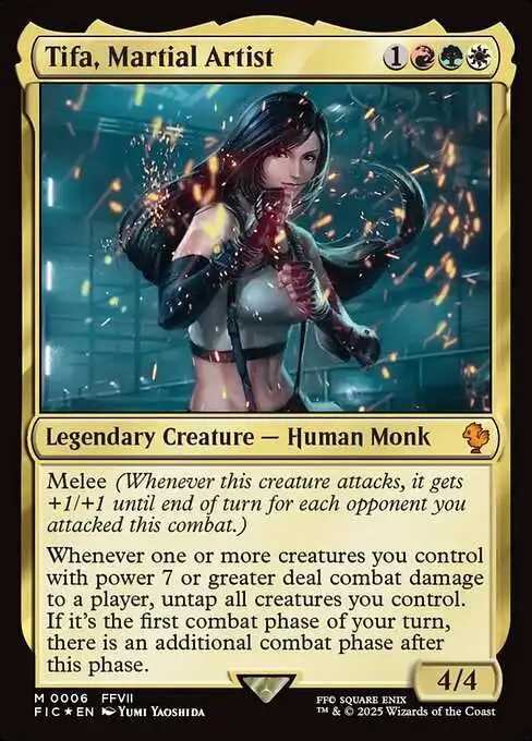 Magic The Gathering Final Fantasy Commander Single Card Mythic Rare Tifa,  Martial Artist 6 - ToyWiz