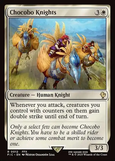 MtG Final Fantasy Commander Rare FOIL Chocobo Knights #12