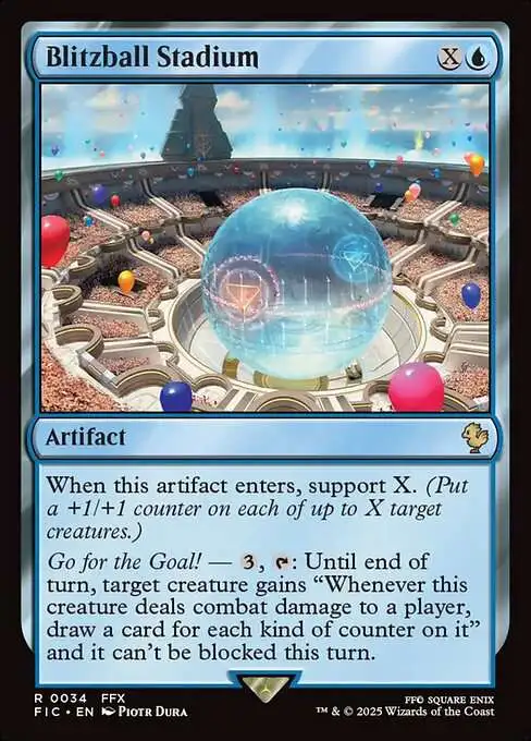 MtG Final Fantasy Commander Rare Blitzball Stadium #34