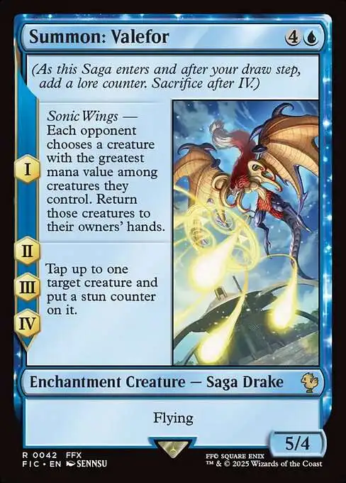 MtG Final Fantasy Commander Rare Summon: Valefor #42