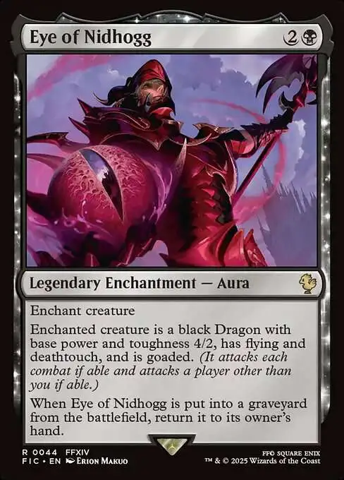 MtG Final Fantasy Commander Rare Eye of Nidhogg #44