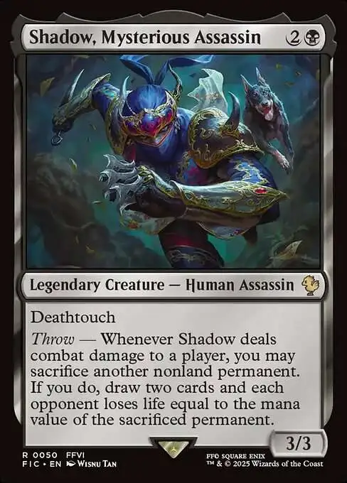 MtG Final Fantasy Commander Rare Shadow, Mysterious Assassin #50