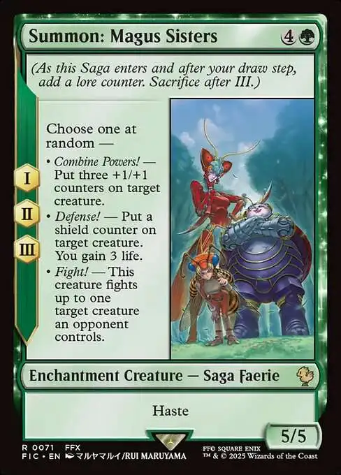 MTG Magus Sisters メーガス三姉妹　忍耐 英語　foil MTG FOIL Summon: Magus Sisters (Full Art ) English | eBay
