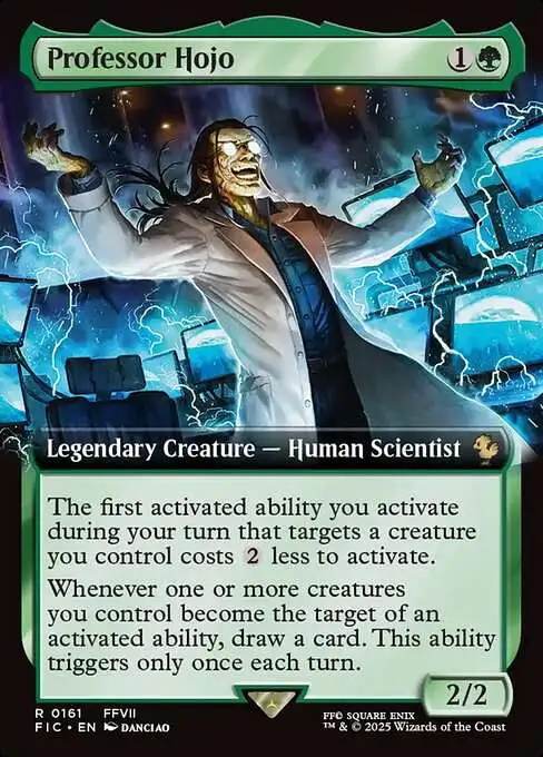 MtG Final Fantasy Commander Rare Professor Hojo #161 [Extended Art FOIL]