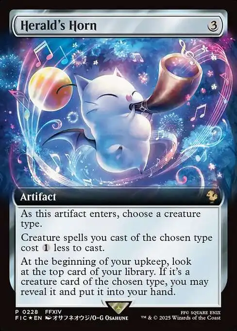 MtG Final Fantasy Commander Rare Herald's Horn #228 [Buy-a-Box Promo]