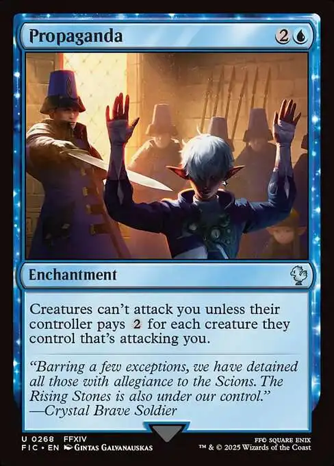 MtG Final Fantasy Commander Uncommon FOIL Propaganda #268