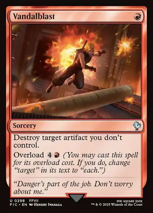 mtg final fantasy fire Magic: The Gathering®—FINAL FANTASY™ Bahamut and Ifrit Holofoil Playma main image 1