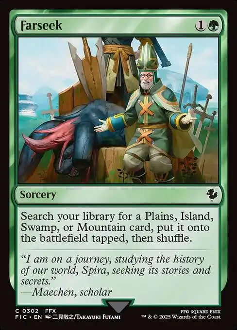 MtG Final Fantasy Commander Common FOIL Farseek #302