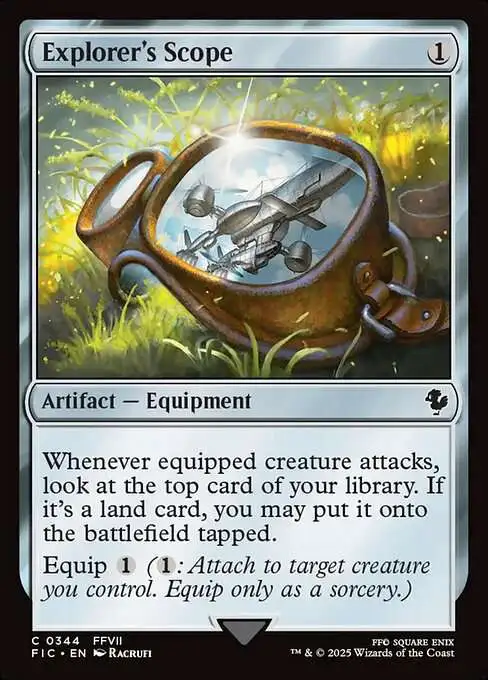 Magic The Gathering Final Fantasy Commander Single Card Common Explorers  Scope 344 FOIL - ToyWiz